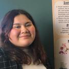 student and poster